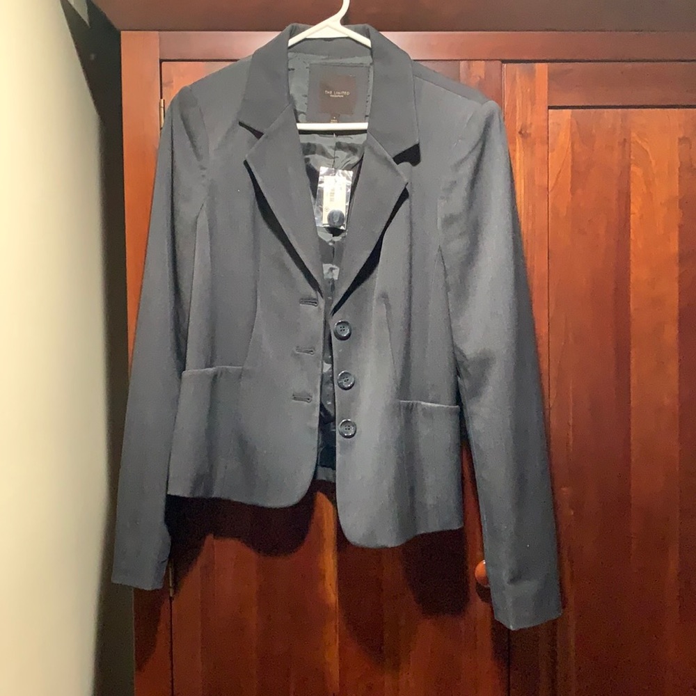 Charcoal gray blazer. NWT